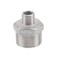 Feelers Reducing Hex Nipple 304 Stainless Steel 1x 38 NPT Male Pipe Fitting Reducer Nipple Adapter