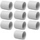 Fitvell 10PCS 1 PVC Pipe Fitting Coupling Connector Adapter Pipe Fitting Slip Socket x Socket Schedule 40 White Color
