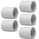 Fitvell 5PCS 114 PVC Pipe Fitting Coupling Connector Adapter Pipe Fitting Slip Socket x Socket Schedule 40 White Color