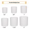 Fitvell 5PCS 114 PVC Pipe Fitting Coupling Connector Adapter Pipe Fitting Slip Socket x Socket Schedule 40 White Color