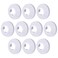 FOCMKEAS 10Pcs Pipe Cover Decoration Fit 09825mm Pipe PP Plastic Flangen Water Pipe Cover Decoration Escutcheon Pipe Collar for Wall Pipe Tube Decoration White