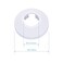 FOCMKEAS 10Pcs Pipe Cover Decoration Fit 09825mm Pipe PP Plastic Flangen Water Pipe Cover Decoration Escutcheon Pipe Collar for Wall Pipe Tube Decoration White