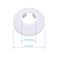 FOCMKEAS 10Pcs Pipe Cover Decoration Fit 09825mm Pipe PP Plastic Flangen Water Pipe Cover Decoration Escutcheon Pipe Collar for Wall Pipe Tube Decoration White