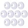 FOCMKEAS 10Pcs Pipe Cover Decoration Fit 09825mm Pipe PP Plastic Flangen Water Pipe Cover Decoration Escutcheon Pipe Collar for Wall Pipe Tube Decoration White