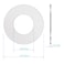 FOCMKEAS 2Pcs Wall Split Flange Fit 35490mm Diameter Pipe Stainless Steel Round Escutcheon Plate Wallmounted Water Pipe Cover Accessories Sliver