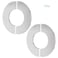 FOCMKEAS 2Pcs Wall Split Flange Fit 35490mm Diameter Pipe Stainless Steel Round Escutcheon Plate Wallmounted Water Pipe Cover Accessories Sliver