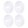 FOCMKEAS 4Pcs Pipe Cover Decoration Fit 3055mm1222 Pipe PP Plastic Flangen Water Pipe Cover Decoration Escutcheon Pipe Collar for Wall Pipe Tube Decoration White
