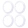 FOCMKEAS 4Pcs Pipe Cover Fit 433110mm PP Plastic Flange Water Pipe Decoration Escutcheon Collar for Wall Tube White