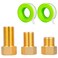 FullMayPro Brass Pipe Fitting 12 Female to 12 Male Pipe Nipple Extension Connector Hex Bushing Adapter Set with Teflon Tape Length 30MM40MM50MM 3PCS