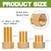FullMayPro Brass Pipe Fitting 12 Female to 12 Male Pipe Nipple Extension Connector Hex Bushing Adapter Set with Teflon Tape Length 30MM40MM50MM 3PCS