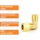 GASHER 10PCS Brass 90 Degree Elbow Compression Tube Pipe Fitting Connector 14 Tube OD x 14 NPT Male Connector