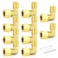 GASHER 10PCS Brass 90 Degree Elbow Compression Tube Pipe Fitting Connector 14 Tube OD x 14 NPT Male Connector