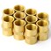 GASHER 10PCS Brass Pipe Fitting Reducer Adapter 18Inch Female Pipe x 18Inch Female Pipe