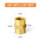 GASHER 10PCS Brass Pipe Fitting Reducer Adapter 18Inch Female Pipe x 18Inch Female Pipe
