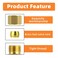 GASHER 2PCS Brass Compression Tube Pipe Fitting Connector 58 Tube OD x 58 Tube OD Connector