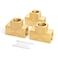 GASHER 3 Pcs Brass Barstock Tee 14 x 14 x 14 NPT Female Pipe Fittings