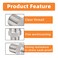 GASHER 4PCS 304 Stainless Steel Pipe Fitting Hex Nipple Hex Coupling 12 x 12 NPT Male Thread Pipe 12Inch x 12Inch NPT Female Thread Pipe