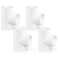 GASHER 4PCS PVC Pipe Fitting 2 PVC 3 Way Tee Furniture Grade Pipe Socket Fittings For Home or Industrial