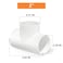 GASHER 4PCS PVC Pipe Fitting 2 PVC 3 Way Tee Furniture Grade Pipe Socket Fittings For Home or Industrial