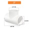 GASHER 4PCS PVC Pipe Fitting 2 PVC 3 Way Tee Furniture Grade Pipe Socket Fittings For Home or Industrial