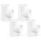 GASHER 4PCS PVC Pipe Fitting 2 PVC 3 Way Tee Furniture Grade Pipe Socket Fittings For Home or Industrial