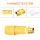 GASHER 5PC Brass Pipe Fitting Reducing Hex Nipple 12Inch Male Pipe x 12Inch Male Pipe