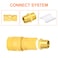GASHER 5PC Brass Pipe Fitting Reducing Hex Nipple 12Inch Male Pipe x 12Inch Male Pipe