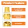 GASHER 5PC Brass Pipe Fitting Reducing Hex Nipple 12Inch Male Pipe x 12Inch Male Pipe