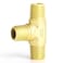 GASHER 5PCS Brass 3 Way 14 x 14 x 14 NPT Male Tee Pipe Fittings