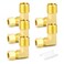 GASHER 5PCS Brass 90 Degree Elbow Compression Tube Pipe Fitting Connector 14 Tube OD x 38 NPT Male Connector