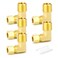 GASHER 5PCS Brass 90 Degree Elbow Compression Tube Pipe Fitting Connector 14 Tube OD x 38 NPT Male Connector