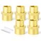 GASHER 5PCS Brass Pipe Fitting Coupling Reducer Adapter 12 x 38 NPT Female