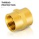 GASHER 8PCS Brass Pipe Fitting Hex Coupling Kit 18 inch 14 inch 38 inch 12 inch