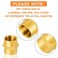 GASHER 8PCS Brass Pipe Fitting Hex Coupling Kit 18 inch 14 inch 38 inch 12 inch
