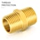 GASHER 8PCS Brass Pipe Fitting Hex Nipple Kit 18 inch 14 inch 38 inch 12 inch