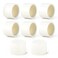GASHER 8PCS PVC Pipe Fitting 2 PVC Pipe End Cap Plug Adapter Furniture Grade Pipe Plug Socket Fittings For Home or Industrial