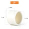 GASHER 8PCS PVC Pipe Fitting 2 PVC Pipe End Cap Plug Adapter Furniture Grade Pipe Plug Socket Fittings For Home or Industrial