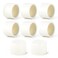 GASHER 8PCS PVC Pipe Fitting 2 PVC Pipe End Cap Plug Adapter Furniture Grade Pipe Plug Socket Fittings For Home or Industrial