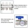 GCCSJ 3 Loops PEX Manifold Radiant Floor Heating Set Stainless Steel Heated Hydronic Heating