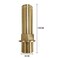 gotonovo Faucet Fittings Nipple Locknut Kit Extension Threaded Pipe Longer Mounting Shank Single Hole 59inch