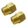 gotonovo NPT 12 Female Thread to 12 Inch Male Thread Pipe Fitting Converter Adapter Solid Brass 2 Pack