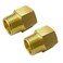 gotonovo NPT 12 Female Thread to 12 Inch Male Thread Pipe Fitting Converter Adapter Solid Brass 2 Pack