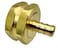 GRIDTECH Brass Garden Hose Adapter Swivel Fitting 38 PEX Barb and 34 GHT Female Connector HeavyDuty HighPressure Support Rust and Corrosion Resistant Patent Pending