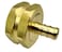 GRIDTECH Brass Garden Hose Adapter Swivel Fitting 38 PEX Barb and 34 GHT Female Connector HeavyDuty HighPressure Support Rust and Corrosion Resistant Patent Pending