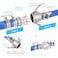 GUXGUY 12pcsCam and Groove Hose FittingType C Coupling x 1 Multiserrated Hose Shank With Camlock coupling Gasket Inside Couplings with Hose Clamp FemaleMale Camlock Hose Shank