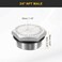 HARFINGTON 304 Stainless Steel Pipe Plug Fitting 34 NPT Male Thread Outer Hex Head Cap Hexagonal Head Bung Plugs Fittings with Sealing Rubber Ring for Air Water Oil Gas Tube