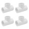 HayEastdor 4PCS 114 Inch 3 Way Tee PVC Pipe Adapter Pipe Fitting Connectors Socket x Socket for Sprinkler Drip Irrigation System Pipes Extension HE064114