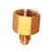 HIGHCRAFT Highcraft G46S1234 Flare x Female Reducing Adapter Pipe Fitting 12 OD x 34 FIP Connections Brass