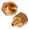 HIGHCRAFT Highcraft G46S1234 Flare x Female Reducing Adapter Pipe Fitting 12 OD x 34 FIP Connections Brass