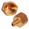 HIGHCRAFT Highcraft G46S1234 Flare x Female Reducing Adapter Pipe Fitting 12 OD x 34 FIP Connections Brass